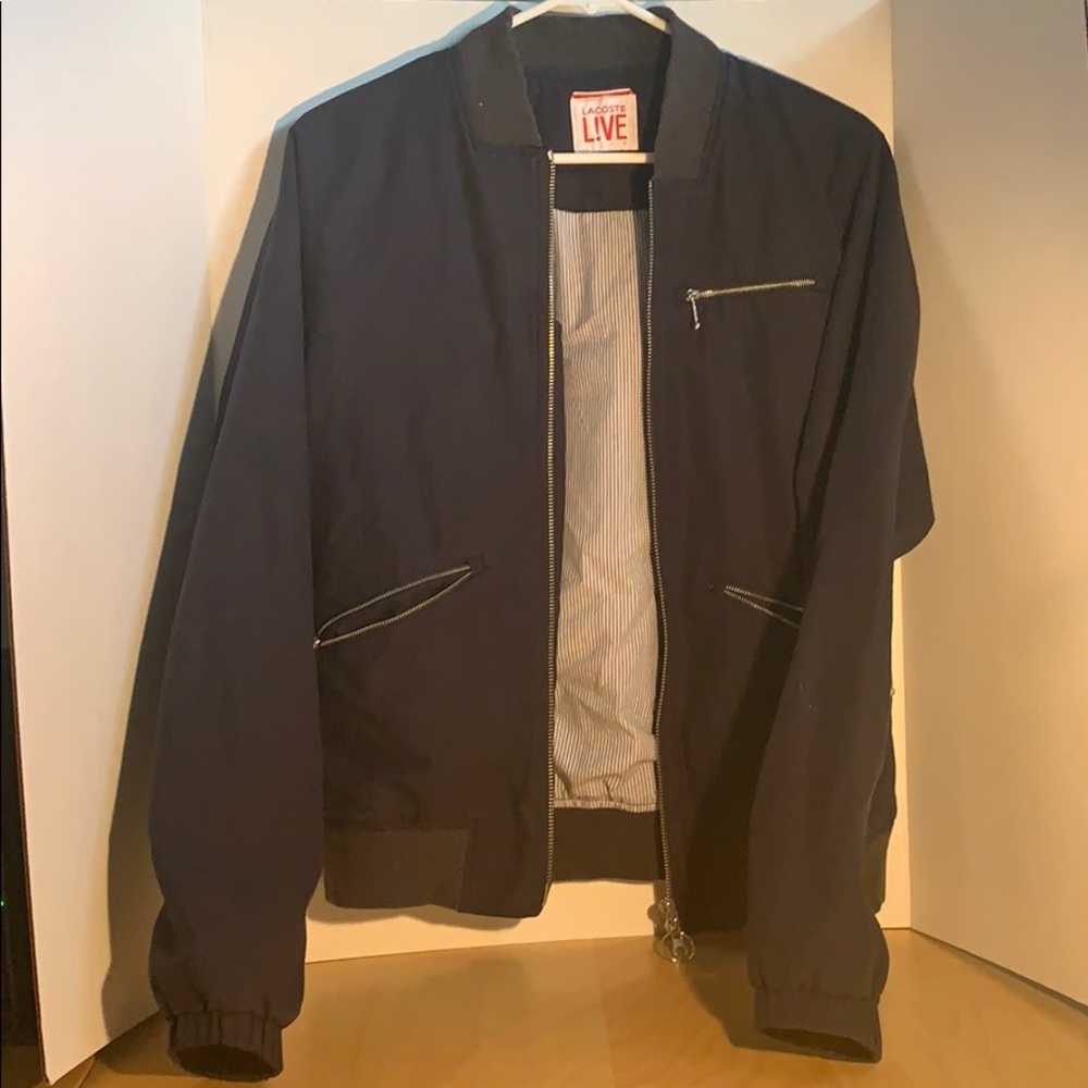 Lacoste jacket men’s dark blue adult small